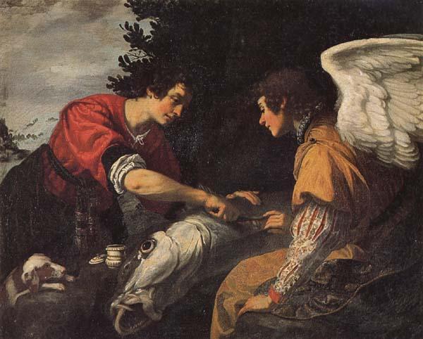 Jacopo Vignali Tobias and the Angel China oil painting art